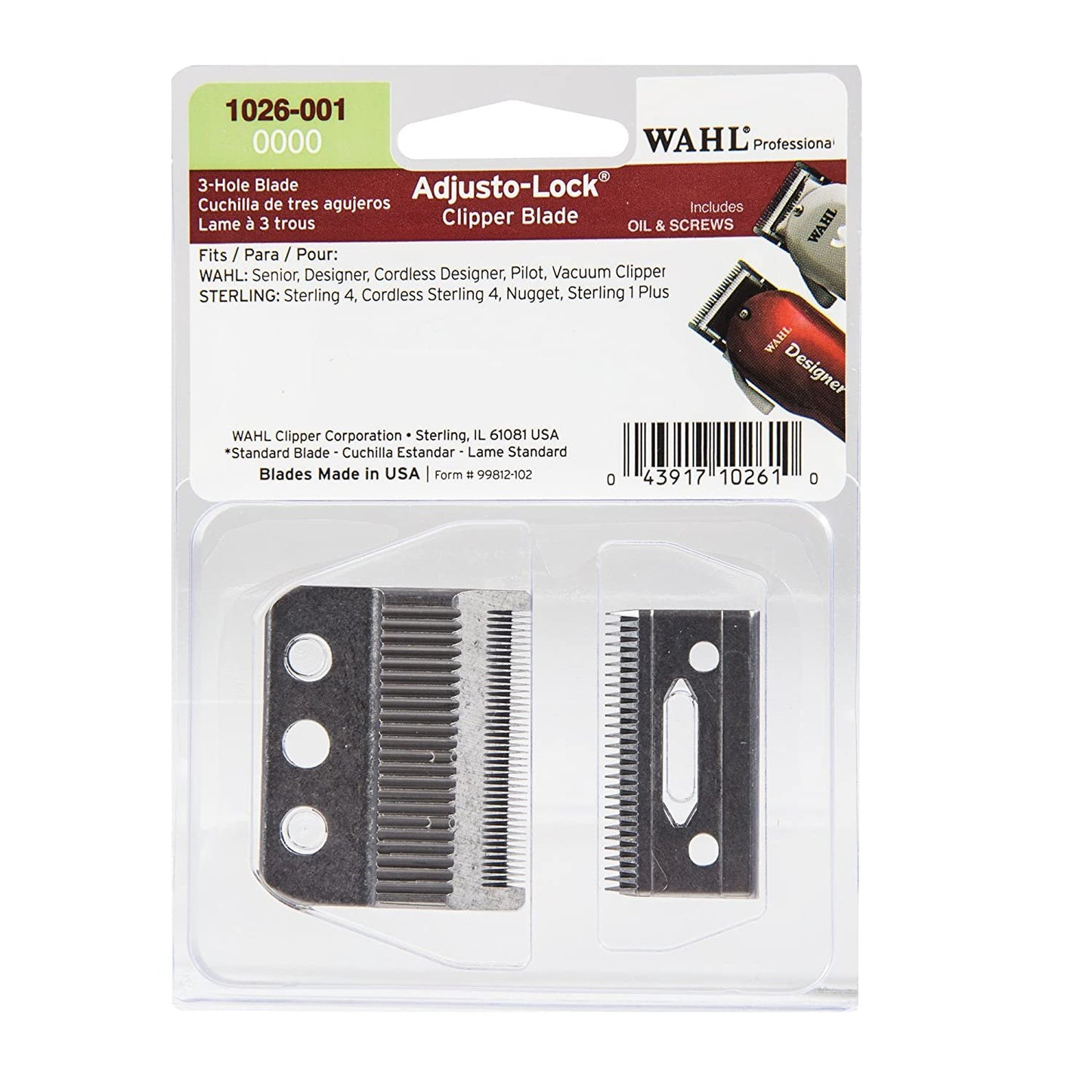 Wahl 0000 Adjusto Lock Clipper Blade 1026-001 | Wahl